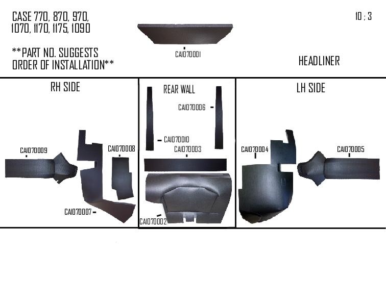 CASE 1070 CAB KIT